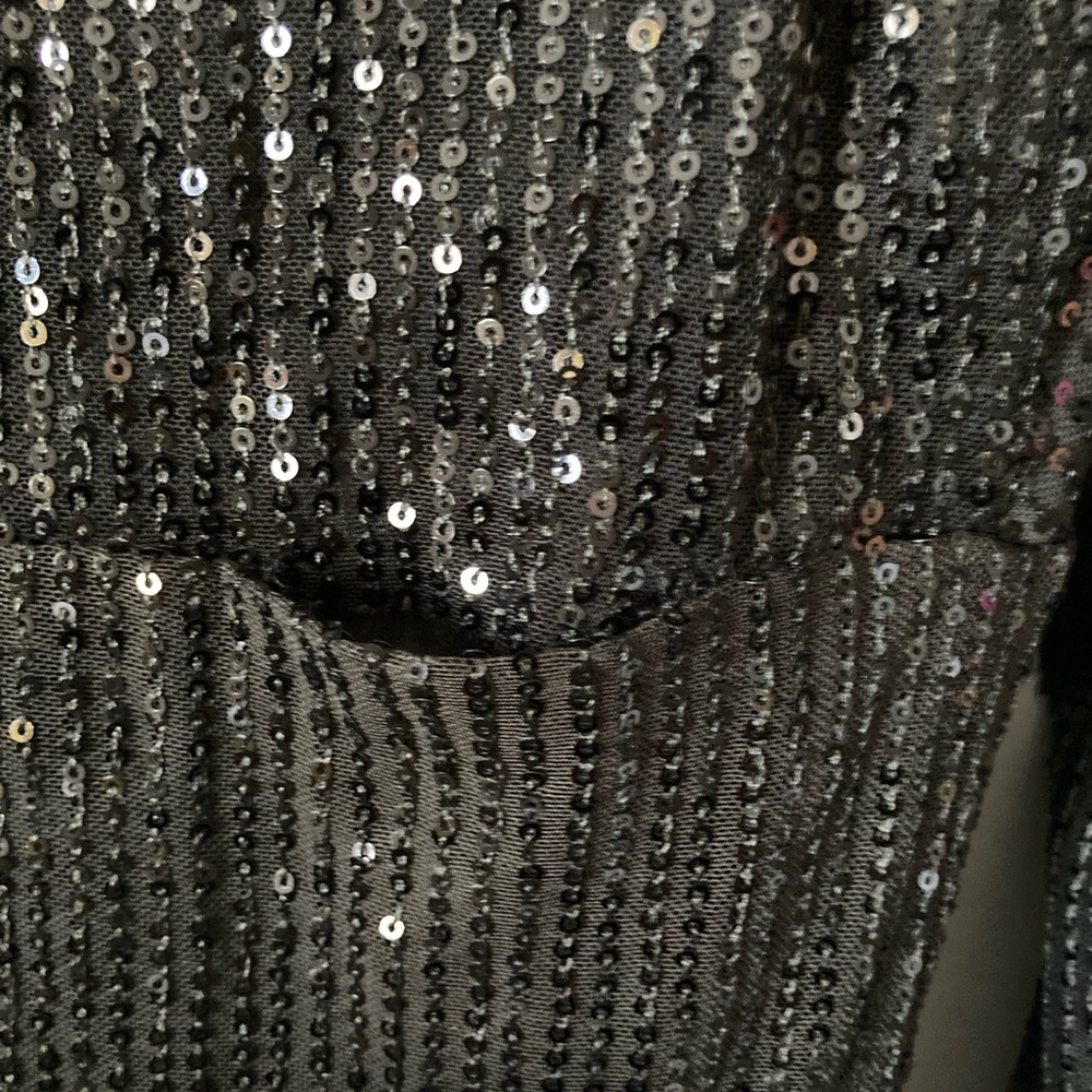 ✨ FREE SHIPPING! Elegant Black Sequin Gown - Picture 5 of 6